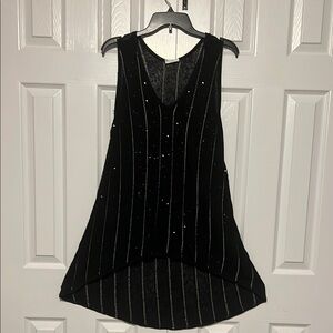 Brunello Cucinelli Black and Silver Tunic